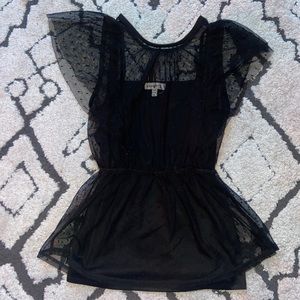 mesh sleeveless shirt